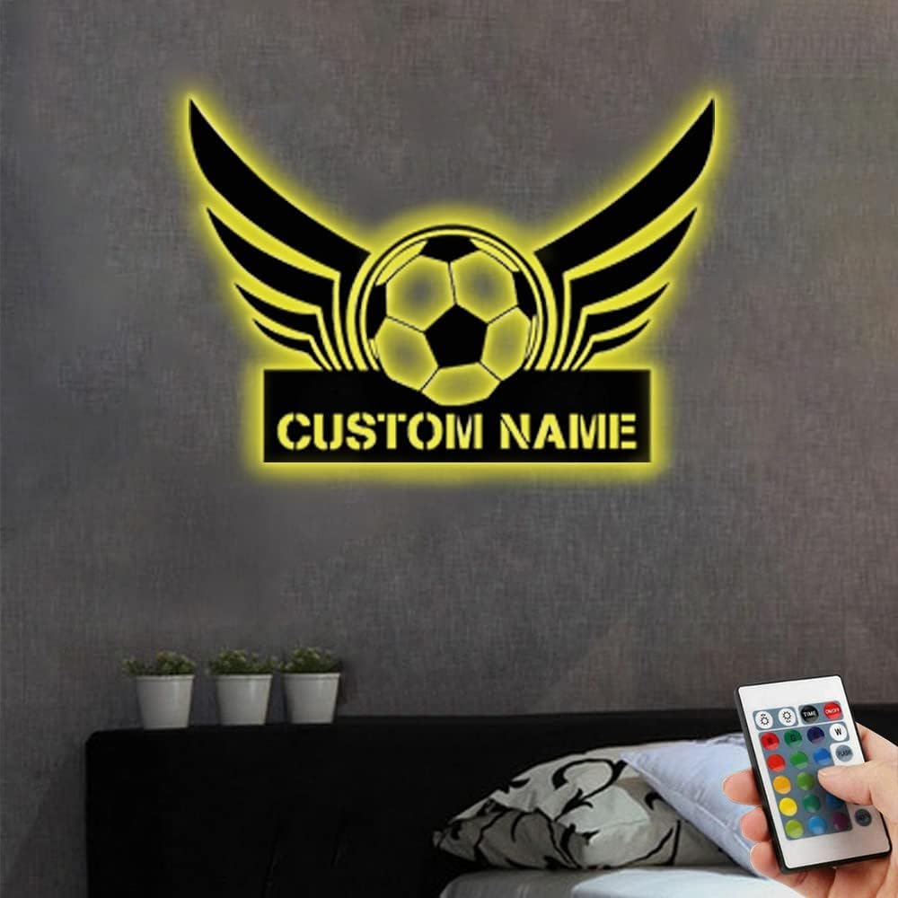 Personalized Name 7 Colors Baseball lamp Custom Baseball Wall Art Night Light LED Name Sign Gift for Men Baseball Lover