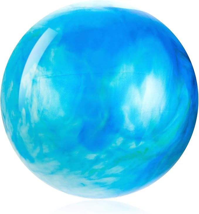 Grevosea 15 Inch Large Bouncy Ball Inflatable Balls Beach Ball Marbleized Bouncy Ball Colorful Cloud Bouncing Balls for Ad...
