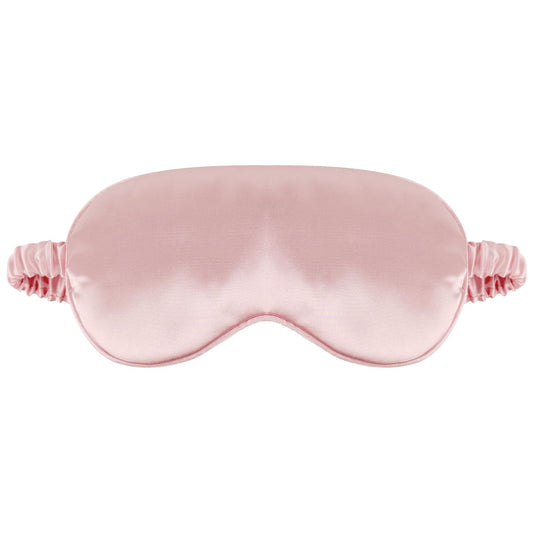 1 Pack Sleep Mask, Silk Eye Mask with Elastic Strap, Breathable Eye Mask for Sleeping,Travel, Girls, Women, Men (Pink)