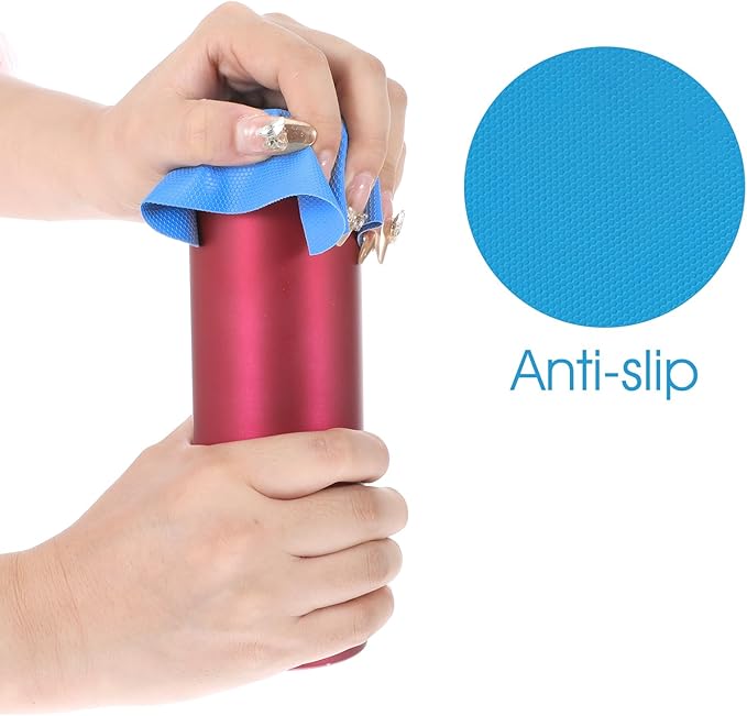 8Pcs Jar Opener Gripper Pads, Rubber Jar Grippers Anti-slip Coasters Kitchen Gadget Multi-function Bottle Lid Opener Jar Opener for Seniors with Weak Hands or Less Strength