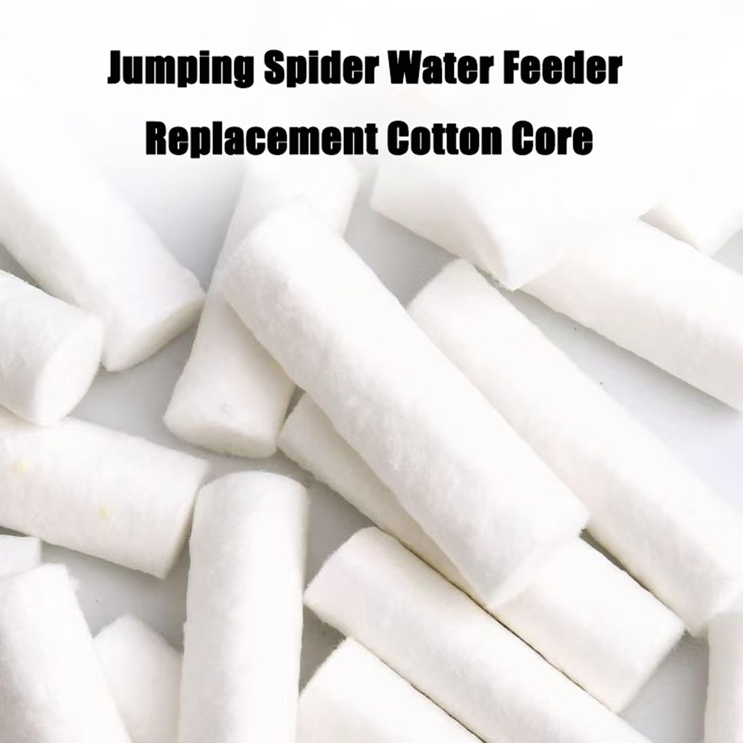 Daerky Jumping Spider Water Fountain Replacement Cotton roll, Absorbent Cotton Swab (50 Pieces)