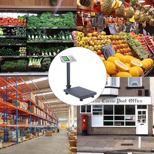 TUFFIOM 220lb Weight Electronic Platform Scale,Digital Floor Heavy Duty Folding Scales,Stainless Steel High-Definition LCD...