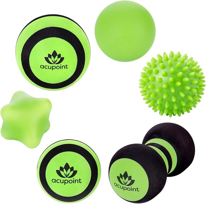 Acupoint Massage Ball Therapy Set for Muscle Knots and Post-Workout - Physical Therapy Balls, Trigger Point & Yoga Therap...