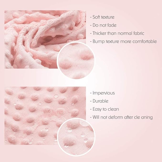 Baby Changing Pad Cover, Super Soft Minky Dot Diaper Changing Table Covers for Baby Girls and Boys, Ultra Comfortable, Safe for Babies, Fit 32"/34'' x 16" Pad (Coral Pink)