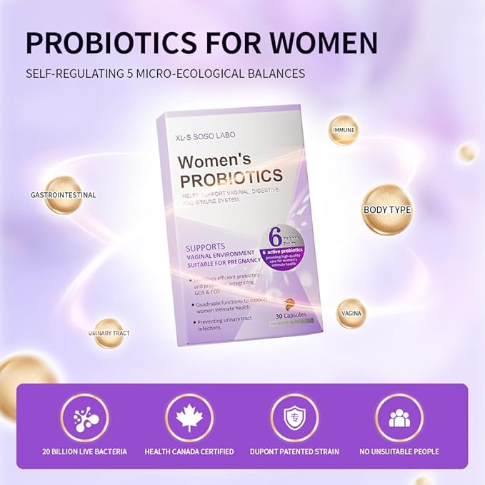 URO Viginal Probiotics for Women – 20B CFU with Prebiotics, Vaginal Health & pH Balance Support – 30 Capsules | Clinically Studied Strains for Immune & Urinary Wellness