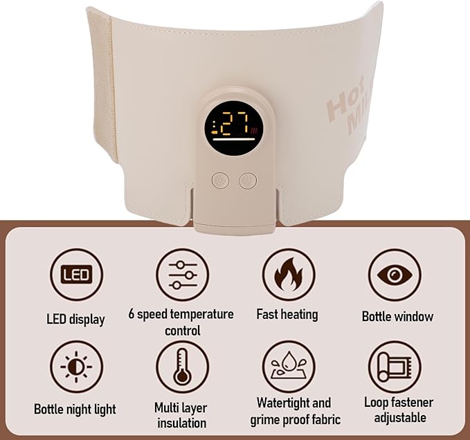 Bottle Warmer, Faster Heating Baby Milk Warmers for All Bottles with Accurate Temp Control Water Bath Tech and Auto Shut Off, Bottle Warmer for Breastmilk and Formula (6000mah)