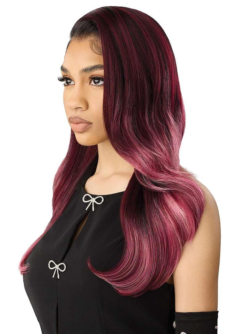Outre Lace Front Wig -Perfect Hair Line 13X6 - True Frontal Peak Edge 708 (JET BLACK 1)
