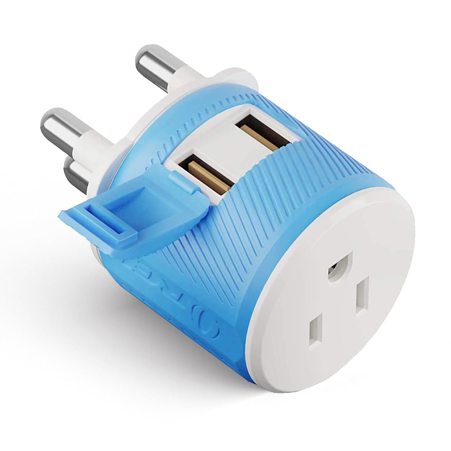 Orei South Africa, Botswana, Namibia Travel Plug Adapter With Dual Usb - Usa Input - Type M (U2U-10L), Will Work With Cell Phone