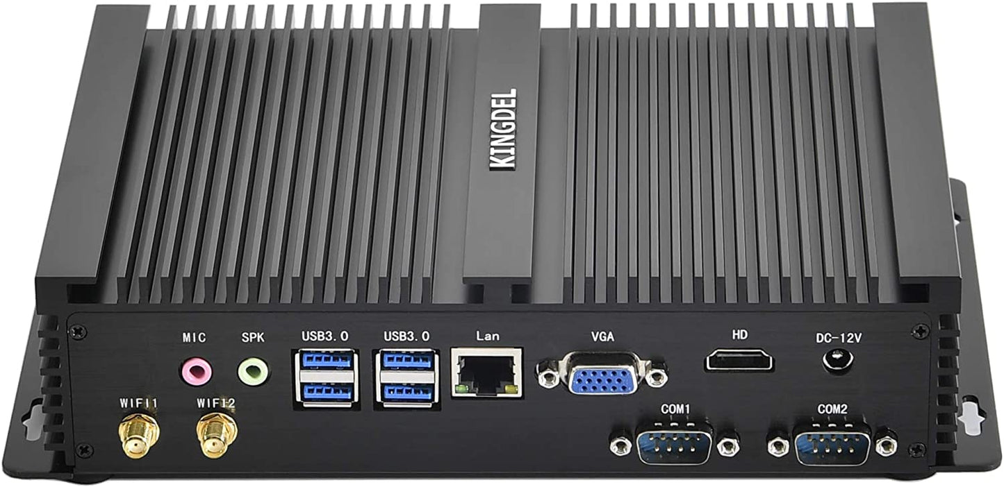 Kingdel Mini Desktop Computer, Fanless Mini Pc With I7 11Th Gen. Cpu 16Gb Ram, 512Gb Nvme Ssd, 4K 4096X2304, Hd Port, 2Xcom, Wf