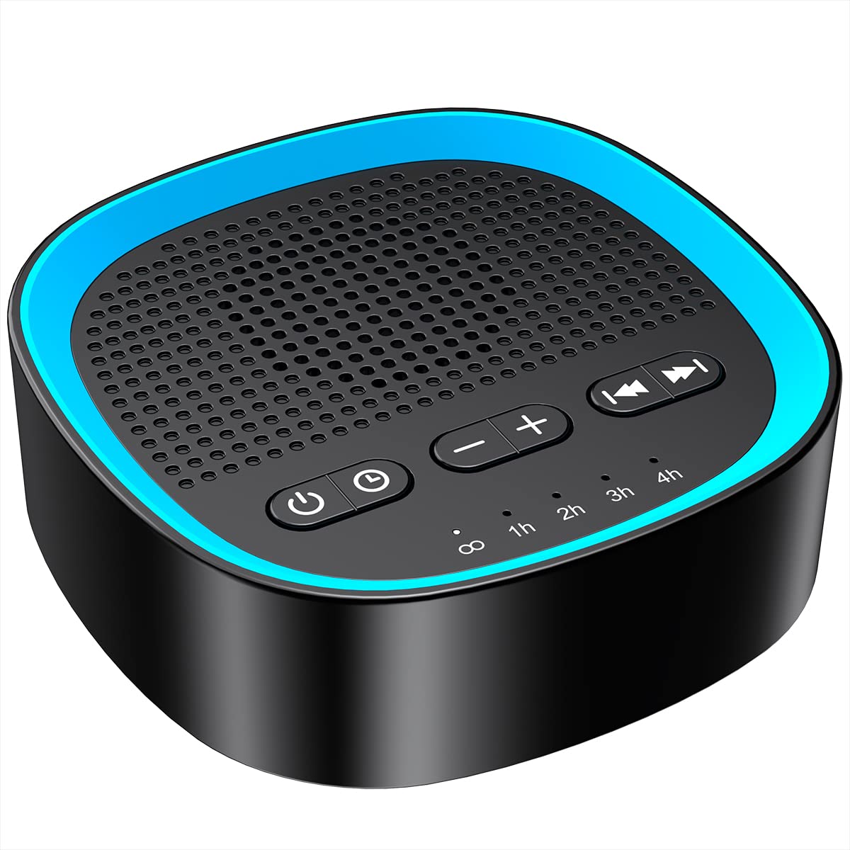 iEasy Sleep White Noise Sound Machines with 30 Soothing Sounds 3.5 mm Headphone Jack 5 Timer Settings 32 Precise Volume Memory Function Compact Design Ideal Gift for Everyone