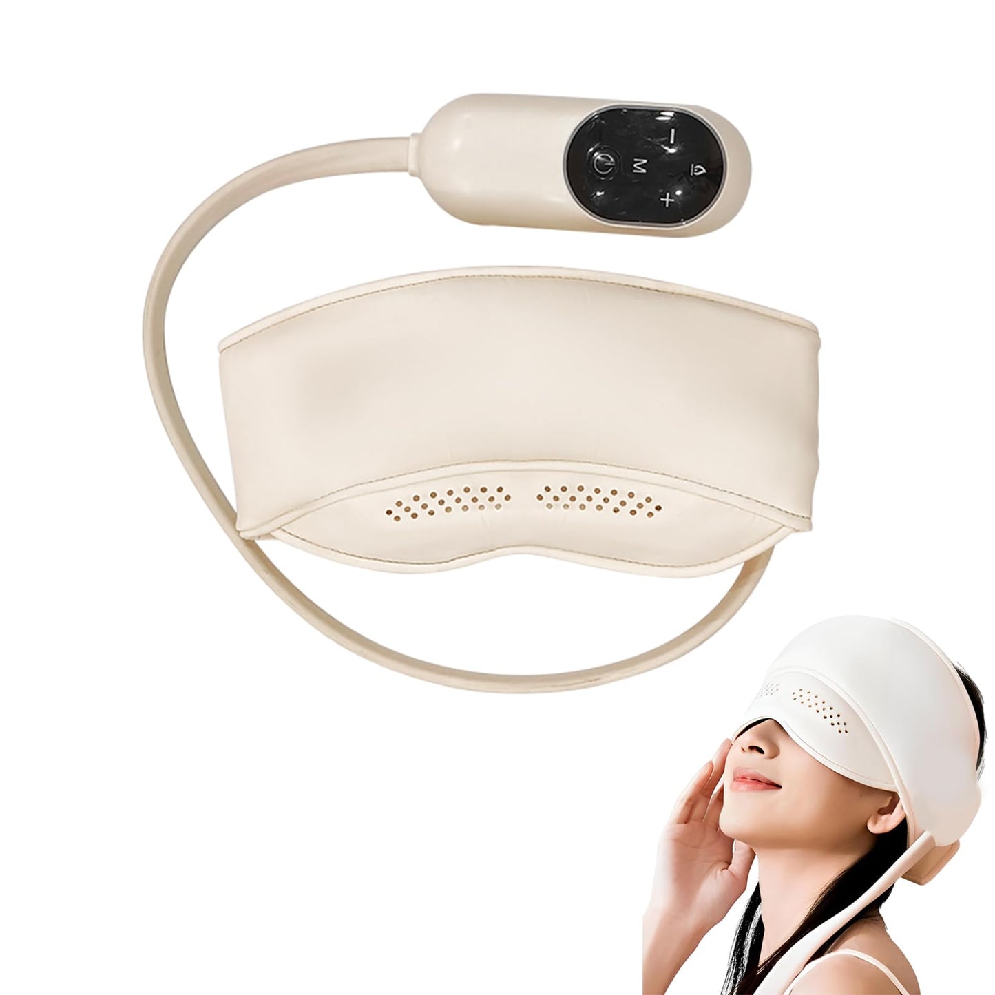 Nubilee Dreamweaver Pro Sleep Mask, Eye & Head Massager with Remote, Christmas Birthday Gifts for Women Men, Relaxing Eyes and Better Sleep for Men Dad Her Him (1)