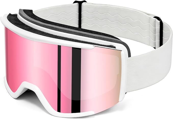 AVV OTG Ski Goggles for Men Women & Youth，Snow/Snowboard Goggles Anti Fog UV Protection