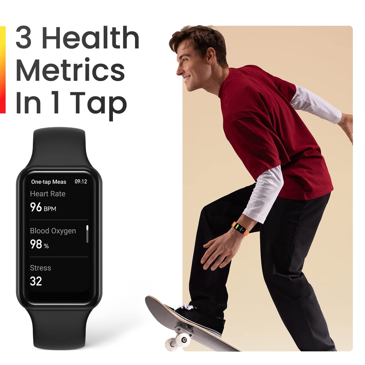 Amazfit Band 7 Fitness & Health Tracker for Women Men, 18-Day Battery Life, Alexa Built-in, 1.47”AMOLED Display, Heart Rate & SPO₂ Monitoring, 120 Sports Modes, 5 ATM Water Resistant, Black (Renewed)