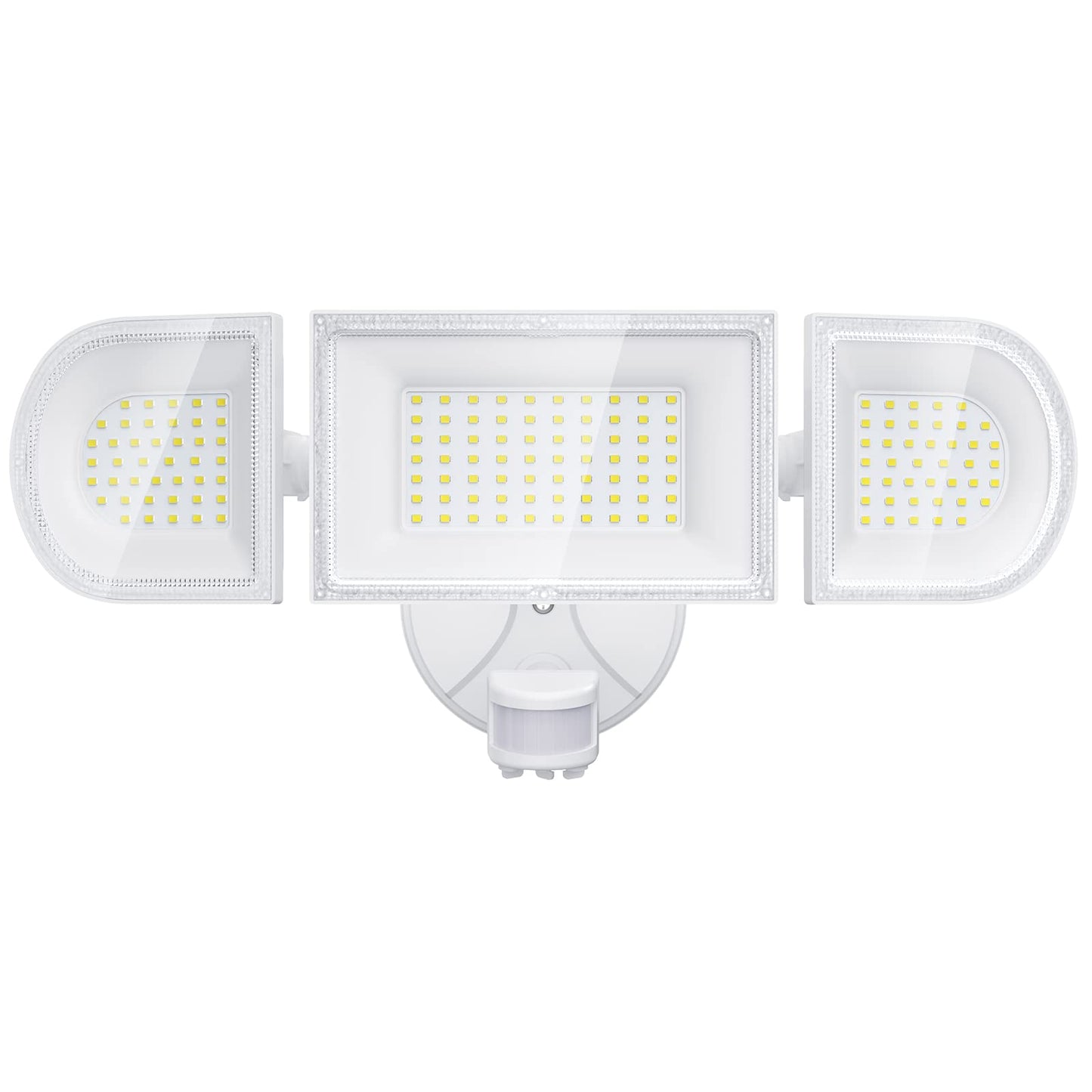 iMaihom 100W Motion Sensor Outdoor Light, 9000LM, IP65 Waterproof, 3 Adjustable Heads, White, Model BDD100G-3