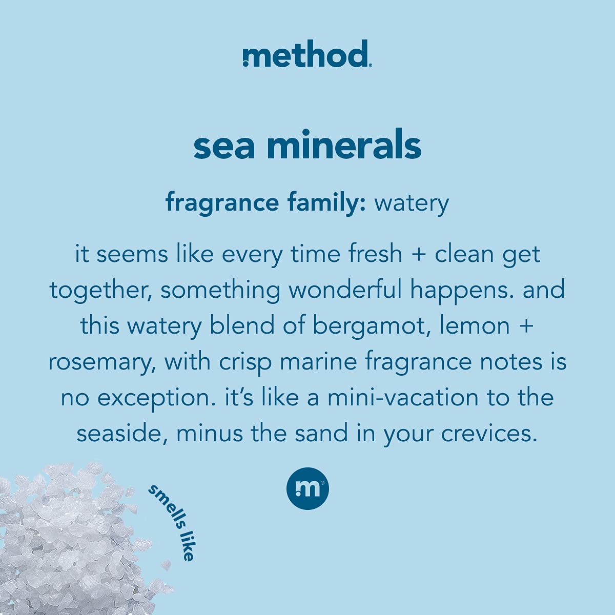 Method Gel Dish Soap, Sea Minerals Scent, Biodegradable Formula, Tough on Grease & Stuck-on Food, Cruelty Free Formula, Made with Recycled Plastic, 18 Fl Oz (Pack of 6)