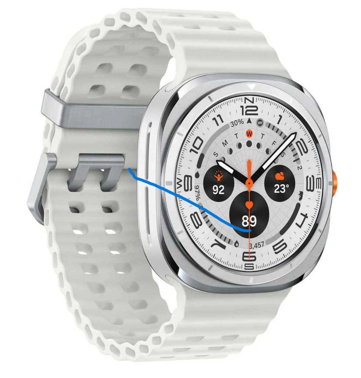 Samsung Watch 7 Ultra 2025 Lte Ai (47Mm) Sm-L705F Latino Version (Tmobile Mint Tello & Global), Rate Tracking, Sleep Fitness Tra
