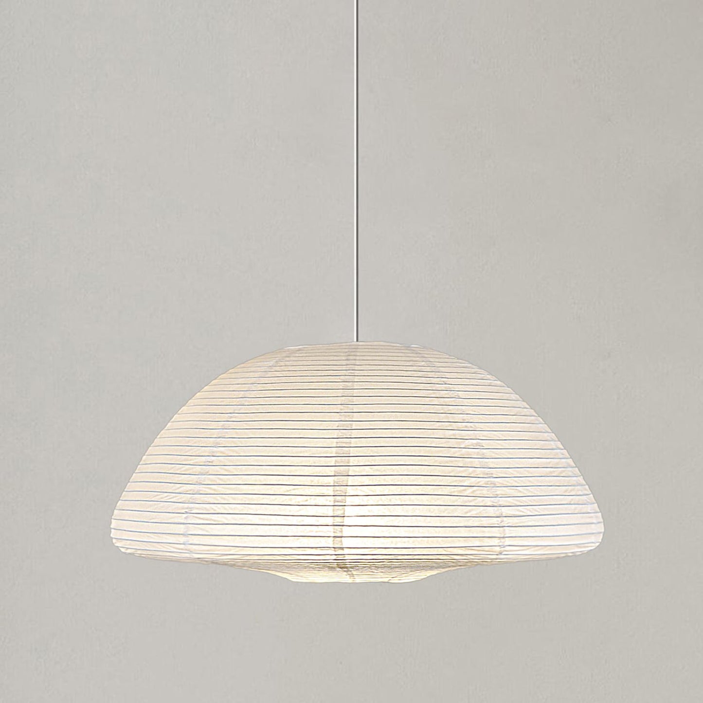 Methedeeco Paper Lanterns 20Inch Large Paperlampshade Hanging Rice Paper Lamp.Semicircularpendant Light Shade Chinese Lantern For Indoor Bedroom Living Room.Home Gift For Her