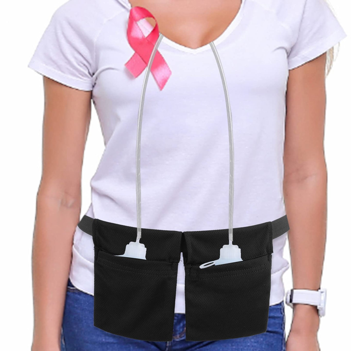 Thinp Drain Holder After Tummy Tuck, Adjustable Mastectomy Drain Holder Shower Bag Masectomy Surgery Recovery for Breast Mastectomy Breast Reduction Augmentation Tummy Tuck Post Surgery Supplies