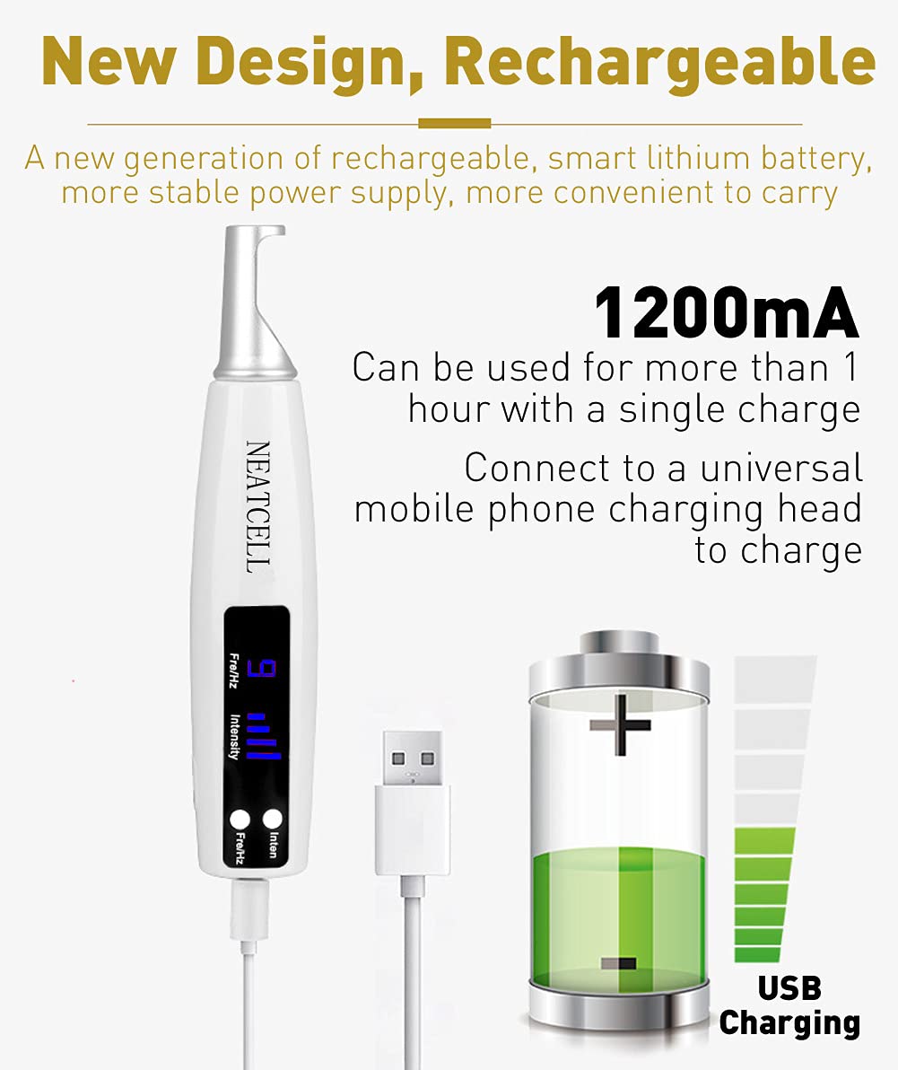 NEATCELL Rechargeable Blue Light Pen with Customer and Operator Glasses