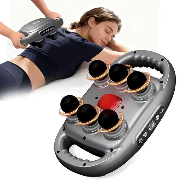 Gaolerbee 6-Head Massage Gun Deep Tissue Back Massager - 9Levels & 9Modes Electric Massagers Effectively Relieves General ...