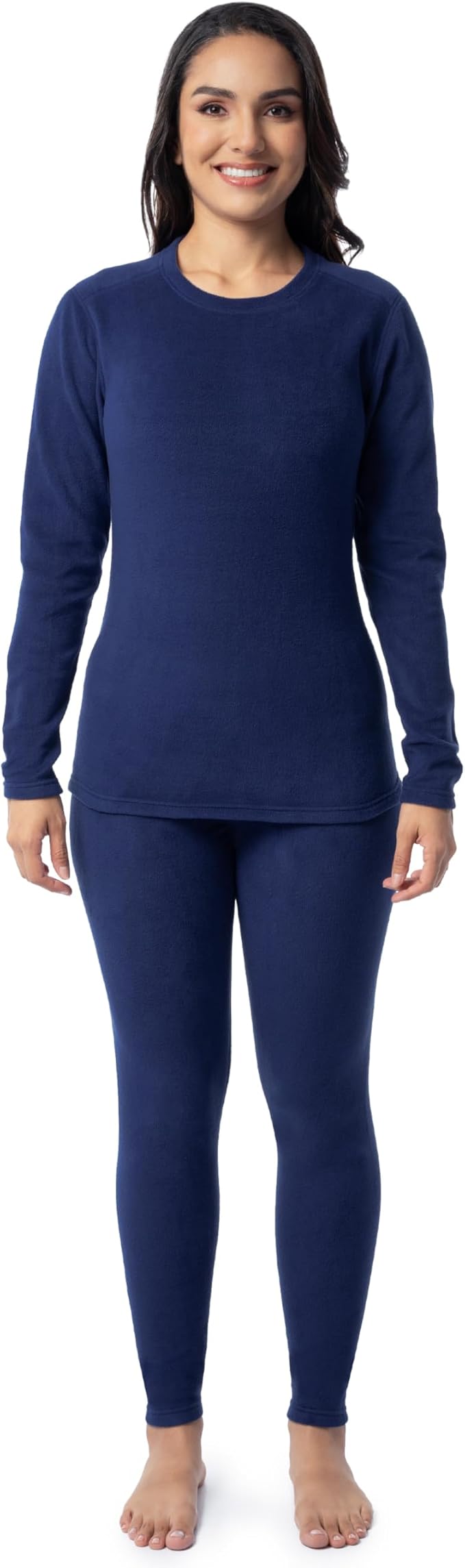 Fruit of the Loom womens Stretch Fleece Lined Thermal Long Johns Underwear Set