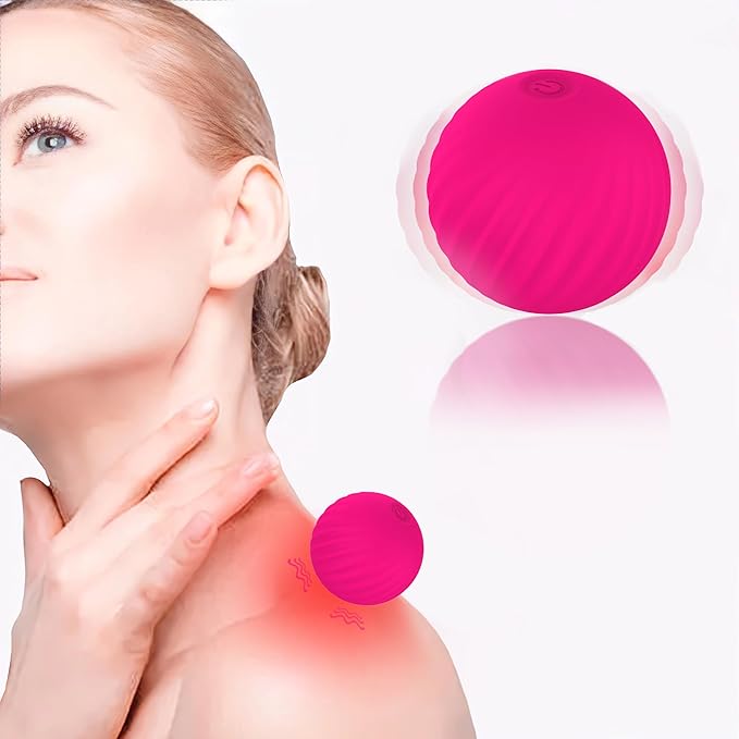Kelemeida Handheld Portable Massage Electric Vibrating Waterproof Balls for Myofascial Release, Trigger Point Therapy, Mus...