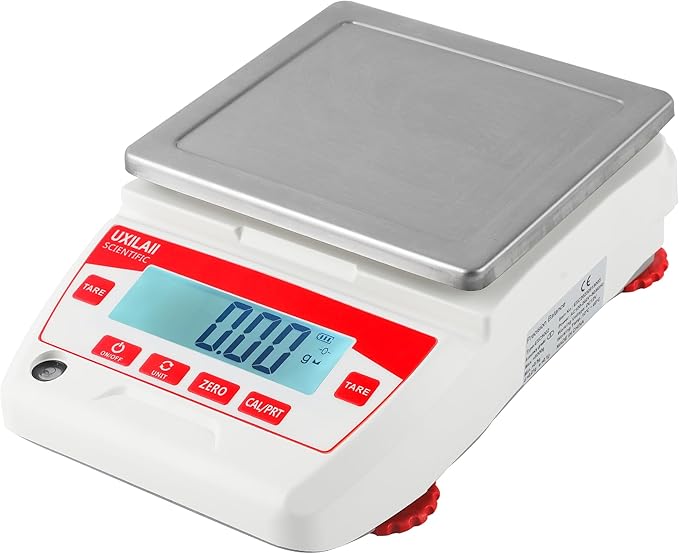 UXILAII SCIENTIFIC Lab Scale 5000g x 0.01g High Precision Electronic Analytical Balance 0.01g Accuracy Laboratory Balance ...