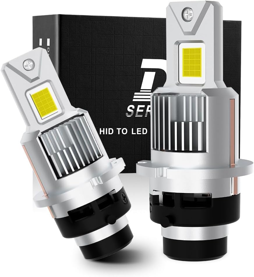 Novcapar D2R D2S Led Bulb 70W High Power 24000Lm +600% Brightness 6500K Cool White High And Low Beam Xenon Hid Replacement Lights  Plug And Play D2S Led Bulbs Canbus Error Free Fog Light Bulbs