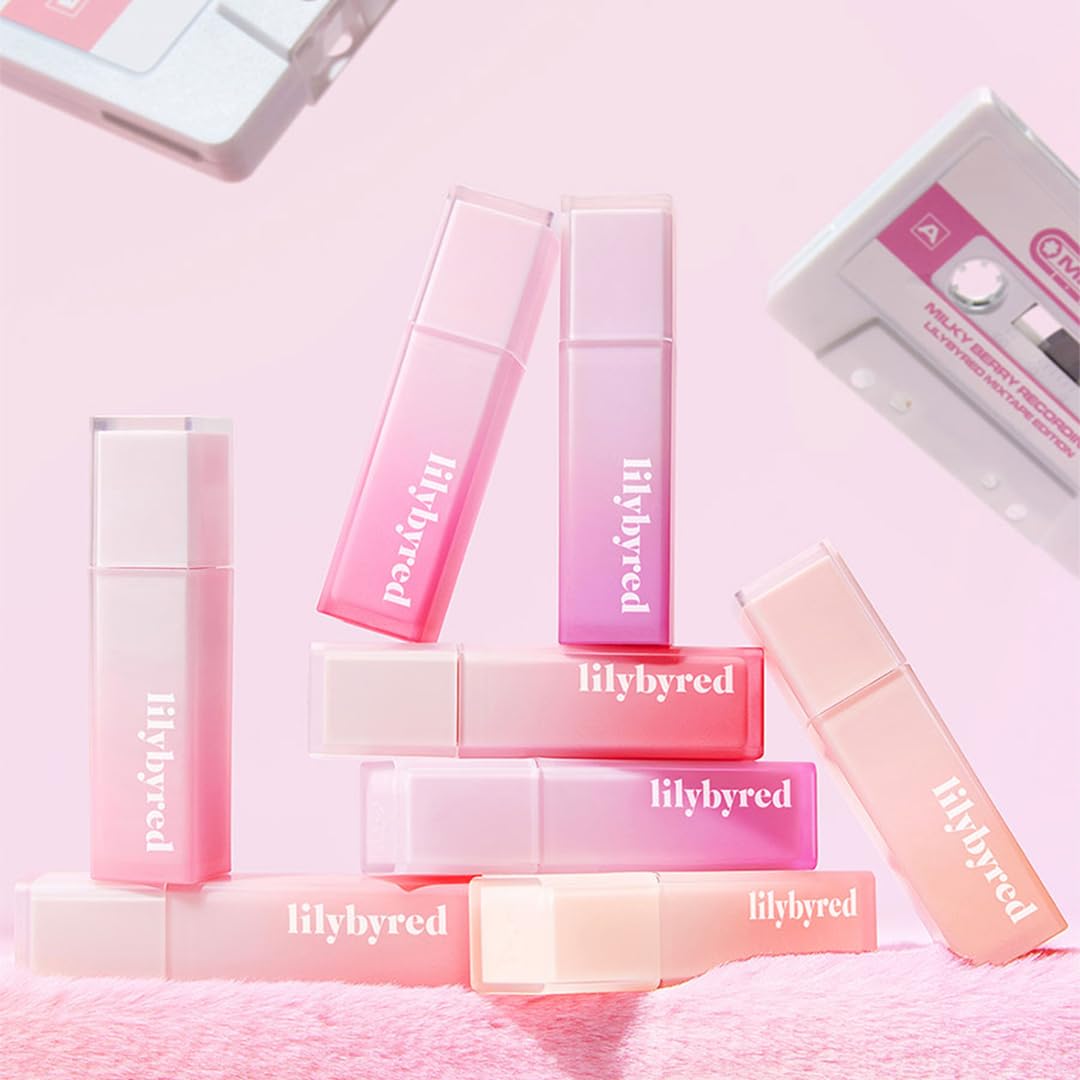lilybyred Sweet Liar Milky Tint Mixtape Edition 4g - Moisturizing Hydro Matte Lip Tint with Soft Milky Finish (04 Peach Pudding,