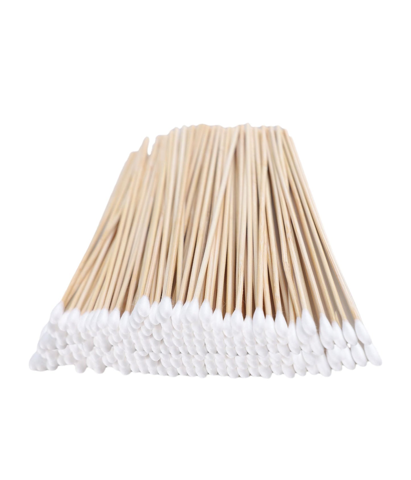 6-Inch Wooden Sterile Cotton Swabs - Individually Wrapped for Home Health & Beauty Care - Ideal for Ear Cleaning, Makeup, Jewelr