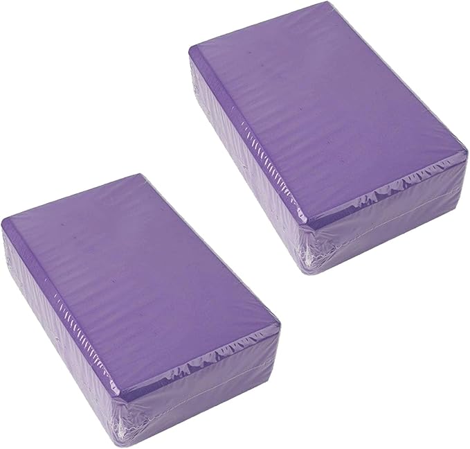 Yoga Blocks 2 Pack, High Density EVA Foam Block, Non-Slip Yoga Bricks, Gym Bricks, Fitness Exercise Blocks for Balance Tra...
