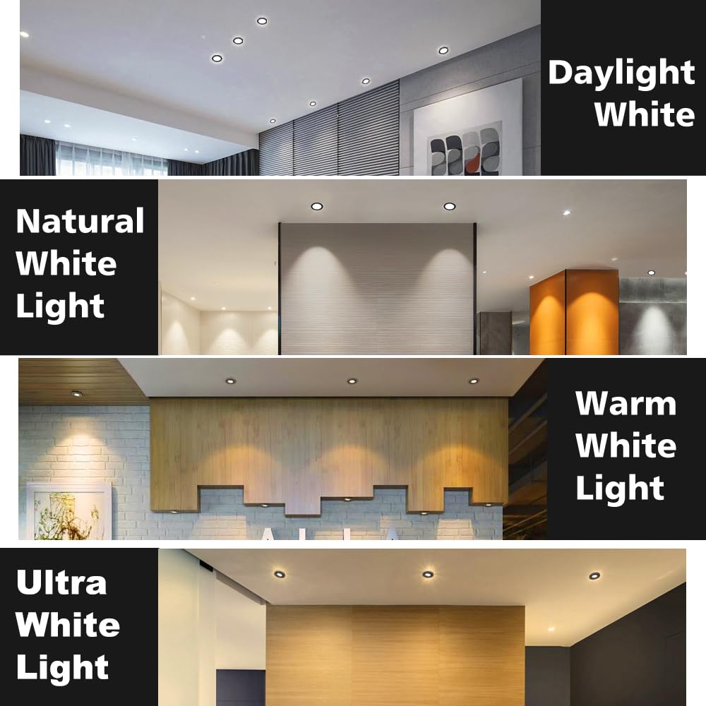 2 Inch Led Downlight  32 Pack Recessed Lighting Dimmable Ceiling Light  3W  3000K Warm White  Cri80 With Led Driver(35W Halogen Equivalent)  Black