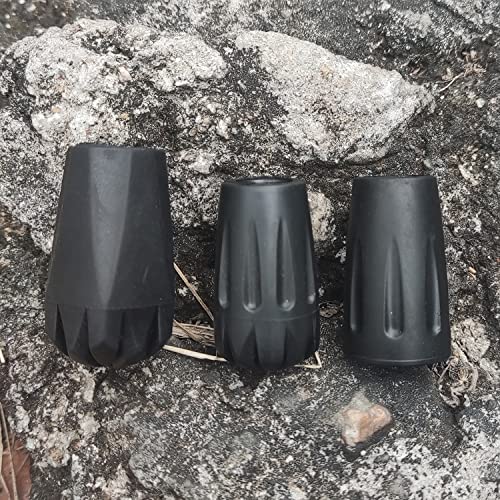 Amzlike Extra Thick and Wear ResistingTrekking Pole Tip Accessories Set Hiking Pole Rubber Tips Replacement