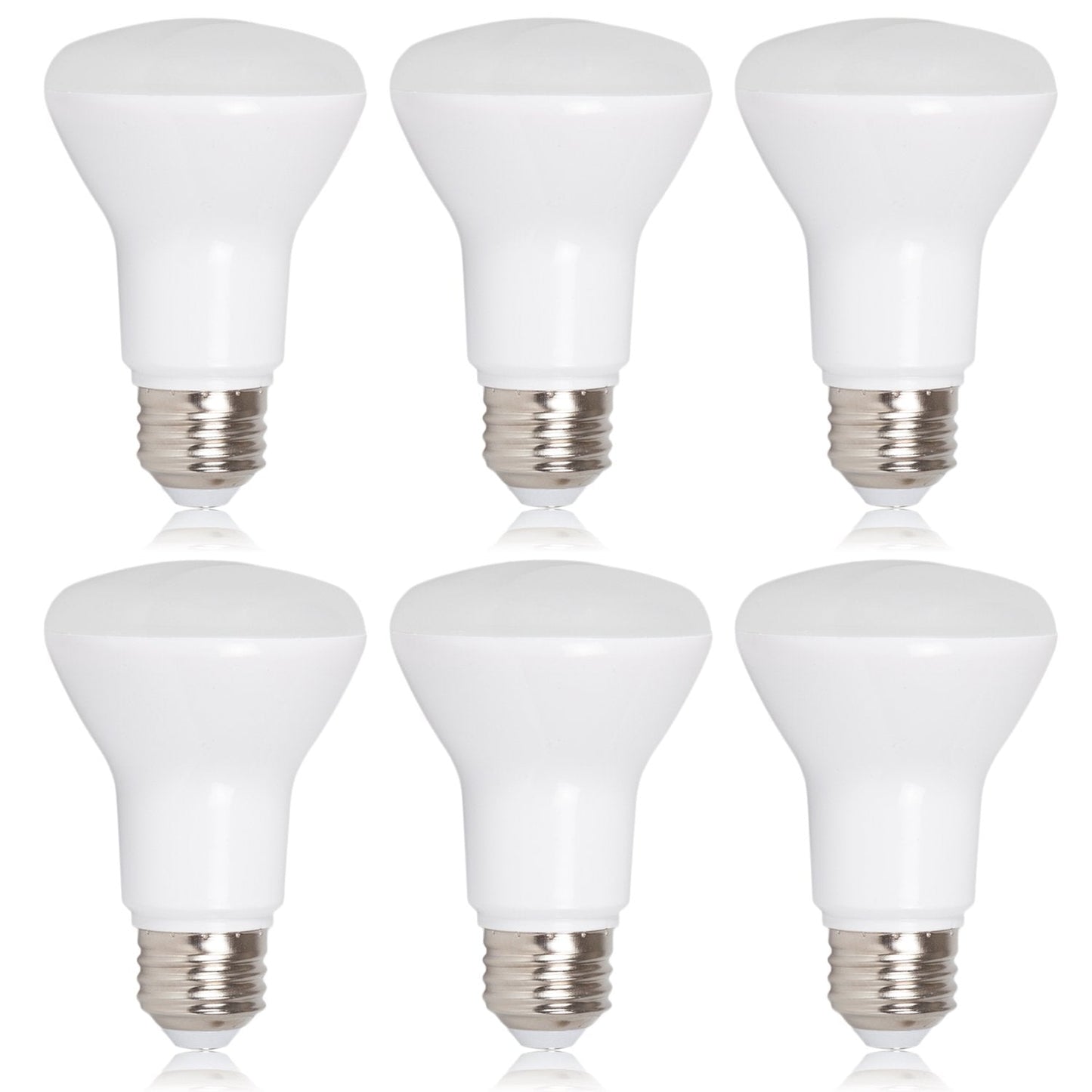 Maxxima Led Br20 Bulbs, 7W Dimmable Warm White 3000K, 600 Lumens, E26 Base, 6 Pack