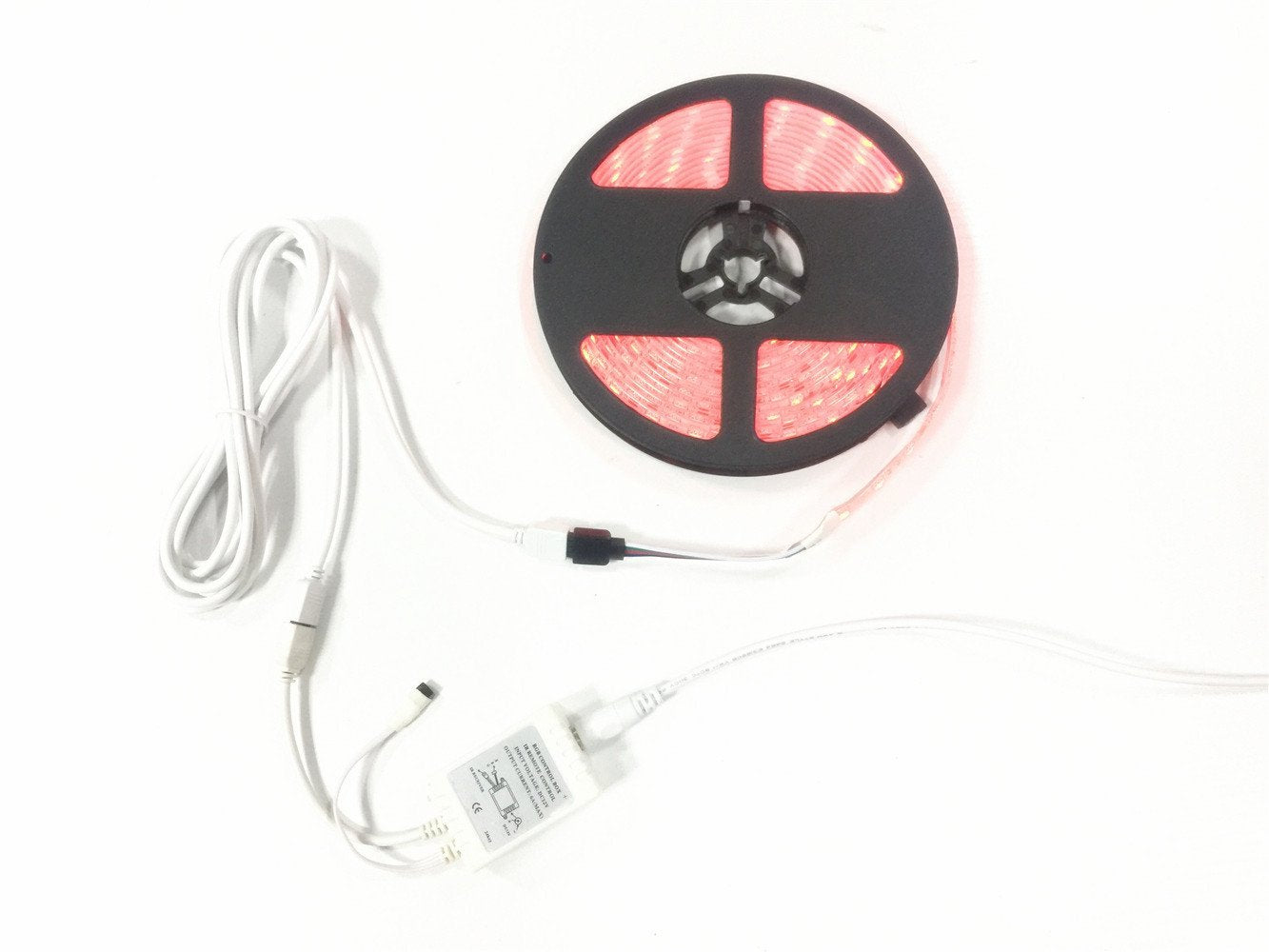 Litaelek 2Pcs 2M Rgb Led Strip Extension Cable, 4 Pin Quick Connector, White