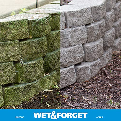 Wet & Forget Moss, Mold, Mildew, & Algae Stain Remover Multi-Surface Outdoor Cleaner Concentrate, Original, 128 Fluid Ounces