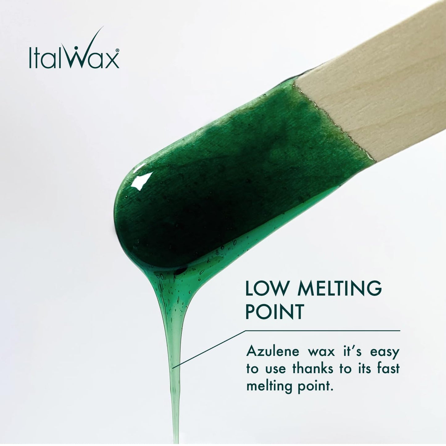 Italwax Azulene - 500g / 1.1lb - Hard wax beads for hair removal - Natural formulation ideal for sensitive skins - Unscented - R