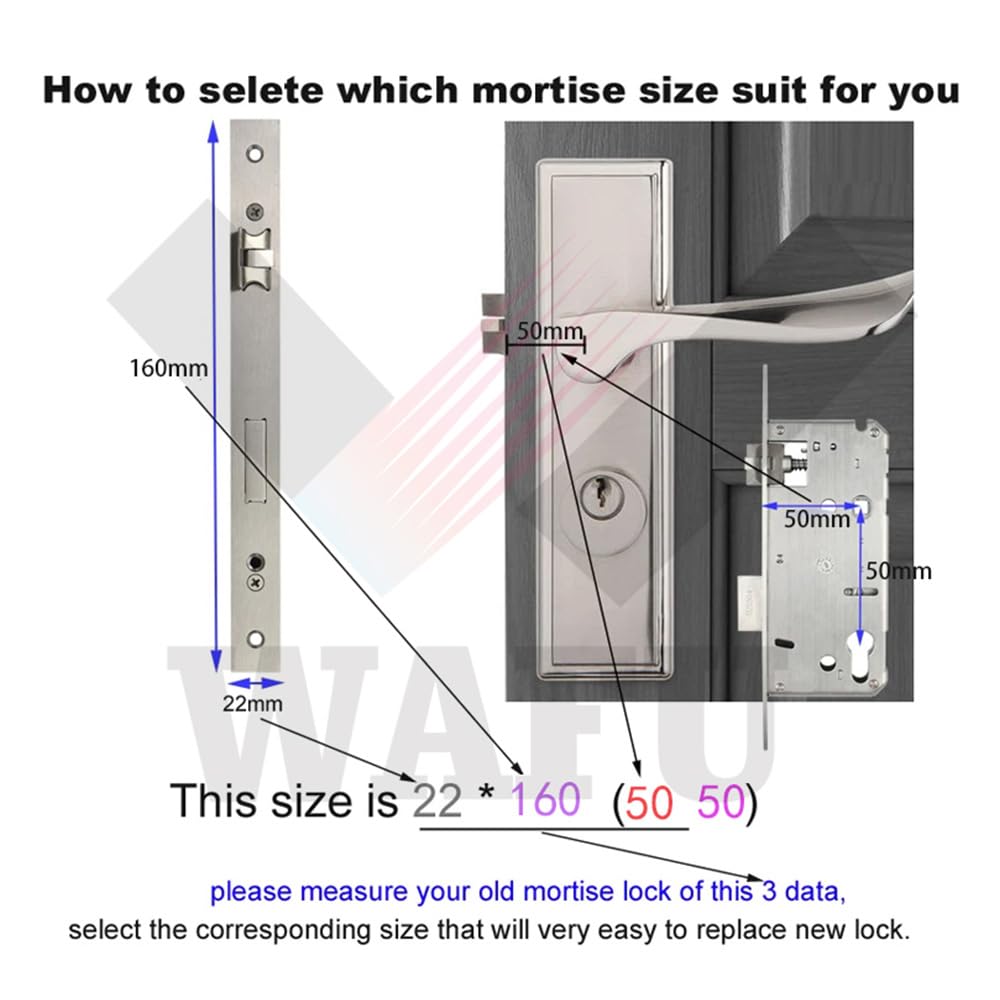 Smart Lock with 120° Wide-Angle Camera and Smart Doorbell Keyless Entry Door Lock Handle Aluminum Alloy Biometric Door Lock TY App Remote Operation WiFi for 35-60mm Office Home Bedroom Door
