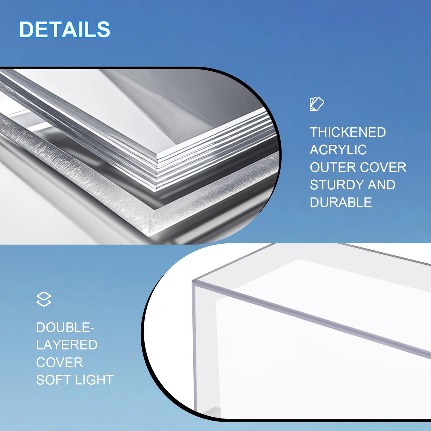 ledmo Outdoor Wall Lights Fixture, 6000K, 1800LM, Waterproof, Aluminum, Black, Model 1289F, 6 Pack