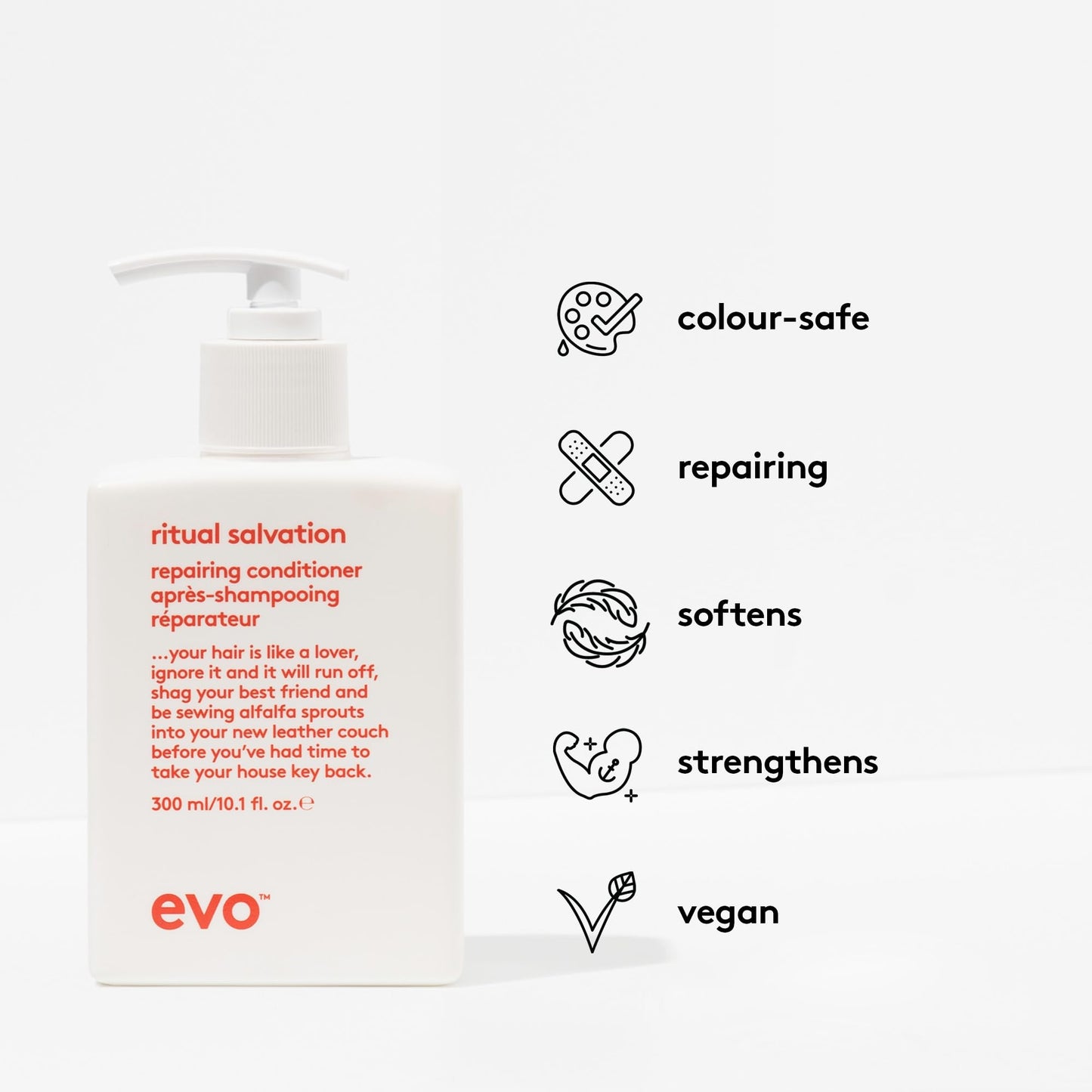 EVO Ritual Salvation Repairing Hair Conditioner, 300ml/10.1fl oz