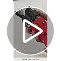 Lifefactory 12-Ounce Glass Water Bottle with Active Flip Cap and Protective Silicone Sleeve, Apple Red