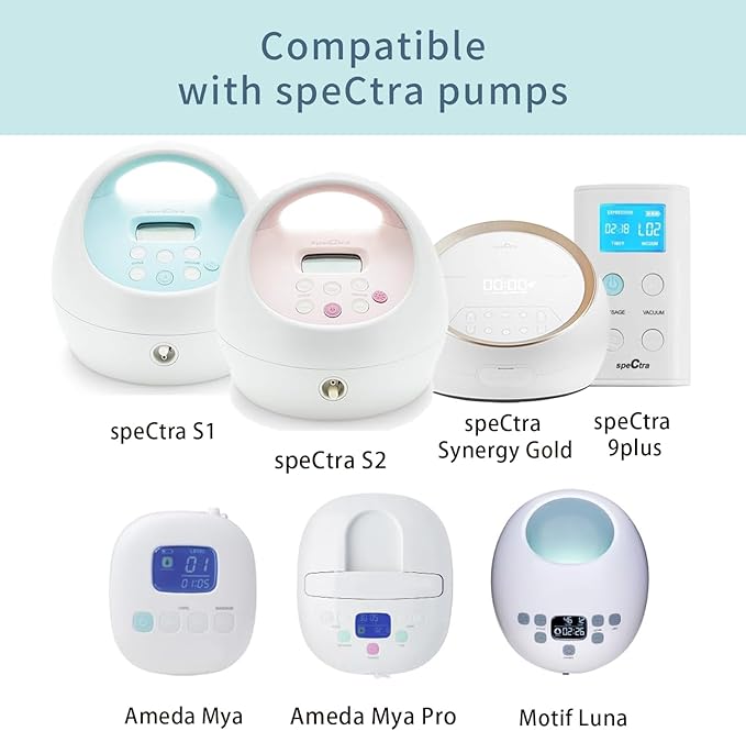 14mm Flange Compatible with Spectra S1 S2 9 Plus Synergy Gold Breastpump Replacement to Spectra Pump Parts and Flange; Not Original; Replaces Shield
