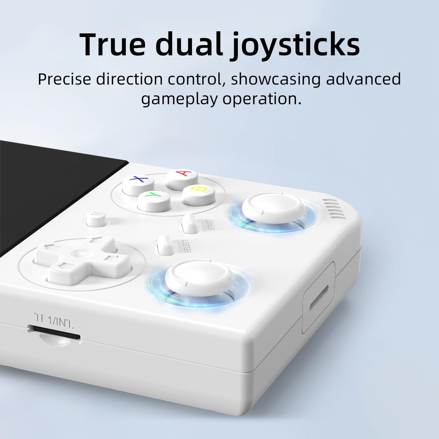 RG35XX Pro Handheld Game Consoles RG35XXPro Retro Gaming Console with 64GB Card 4353 Games Video Game Console Linux 64 Portable Pocket Arcade Support 30+ Simulators WiFi Bluetooth HD Output White