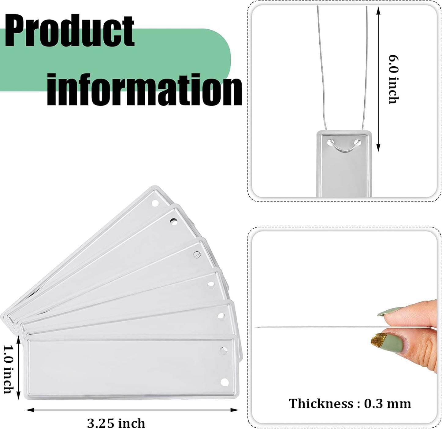 Ripeng 200 Pcs Aluminum Metal Plant Labels Writable Seedling Tree Tags with 6 Inch Wires Waterproof Double Sided Write for Plant Garden Marker Outdoor Identification and Greenhouse(120 Pieces)