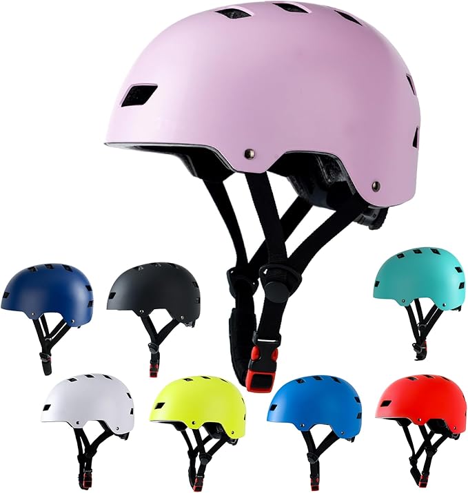 Bike Helmet 3 Sizes for Teenager Kids Youth Adults,Bavilk Skateboard Helmet Adjustable Multi-Sport Bicycle Cycling Scooter...