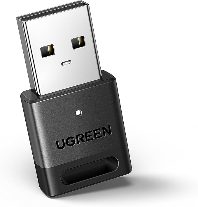 UGREEN USB Bluetooth 5.3 Adapter for PC, Plug & Play for Windows 11/10/8.1, Bluetooth Receiver & Transmitter for Keyboard/...