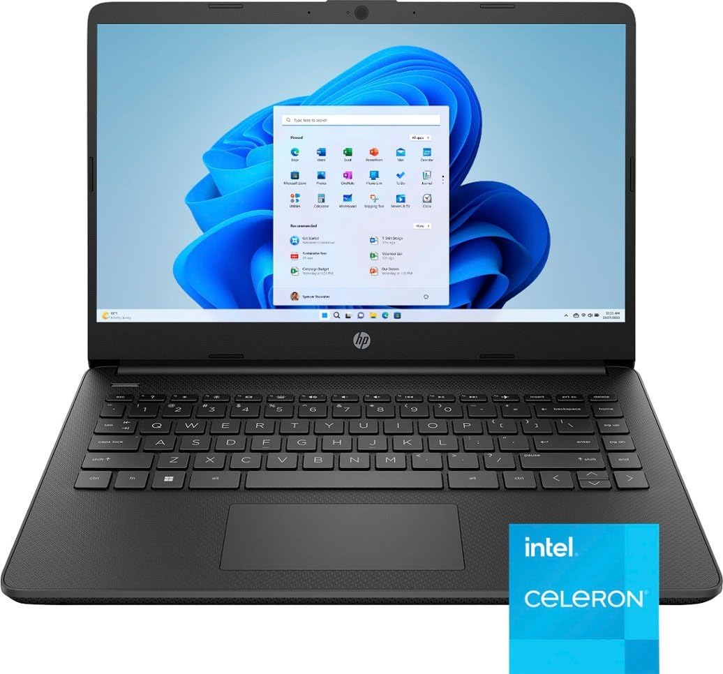 Hp 14 Laptop Stream Ultral Light For Students And Business, Quad-Core Intel Celeron Processor, 8Gb Ram, 256Gb Storage (128Gb Emm