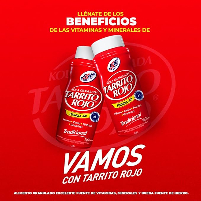 Traditional Kola Granulada Tarrito Rojo Multivitamin Supplement, 11.6 oz 2 Pack