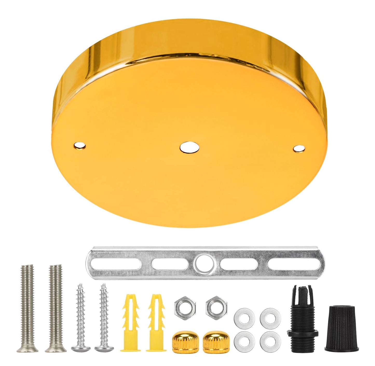 Sangle Sopffy Pendant Light Canopy Kit  5 1/8 Inches Ceiling Lighting Canopy Kit With All Mounting Hardware Modern Chandelier Ceiling Plate Cover For Pendant Lighting Fixtures (Copper Gold  5.8 Inch)