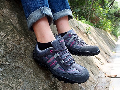 Knixmax Womens Hiking Shoes Lightweight Non-Slip Climbing Trekking Sneakers for Woman Camping Backpacking Shoe Summer Hike...